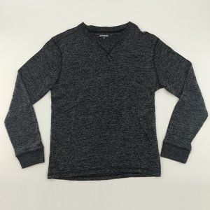 Express XS Long Sleeve Sweatshirt Grey & Black